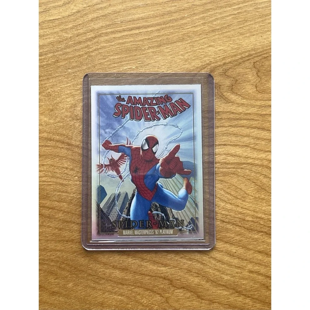 2024 UD Marvel Masterpieces '92 Platinum Spider-Man Rainbow Fantastic Cover FC-4